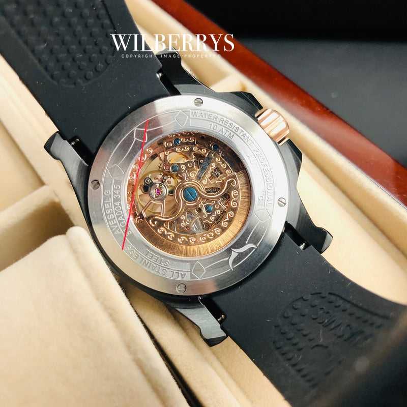 Men's Vessel Automatic 18k Rose Gold Plated Watch