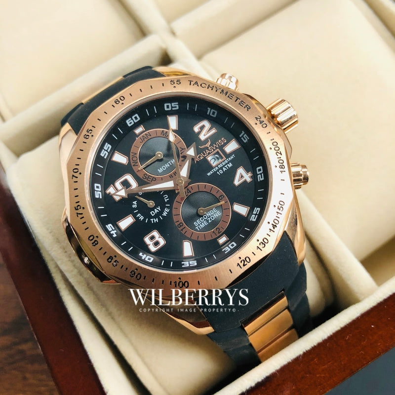 Men's Trax II Rose Gold Chronograph Watch