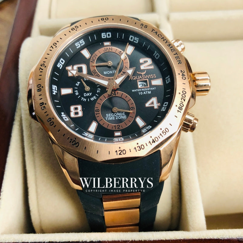 Men's Trax II Rose Gold Chronograph Watch