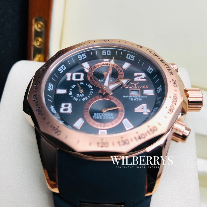 Men's Trax II Rose Gold Chronograph Watch