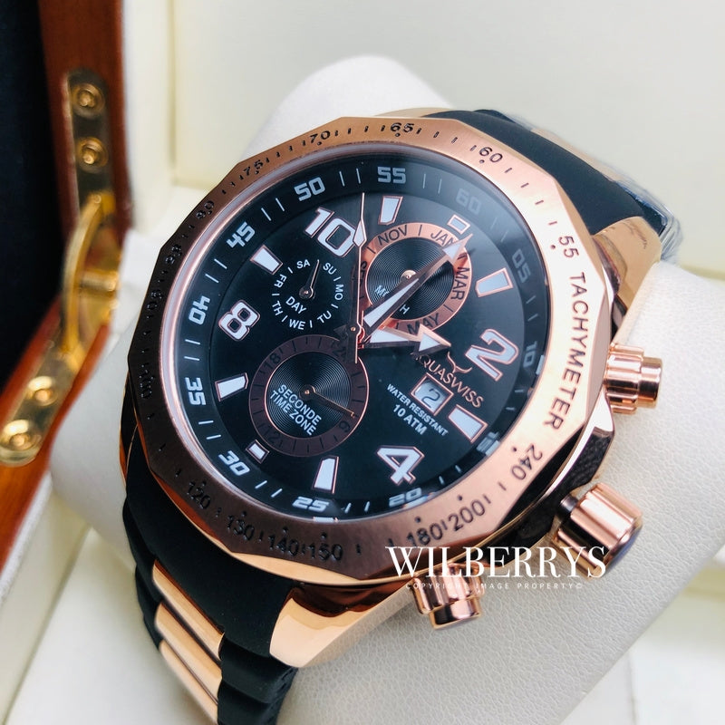 Men's Trax II Rose Gold Chronograph Watch