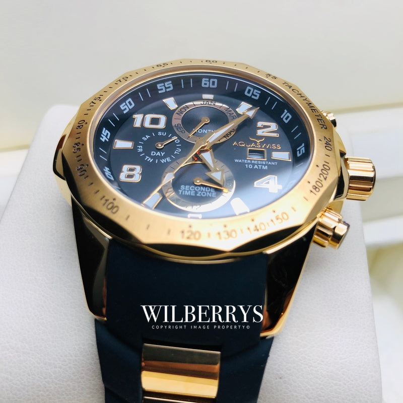 Men's Trax II Gold Chronograph Watch