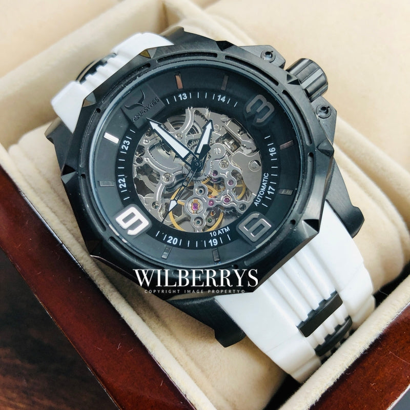 Men's Vessel Automatic Black Snow Watch