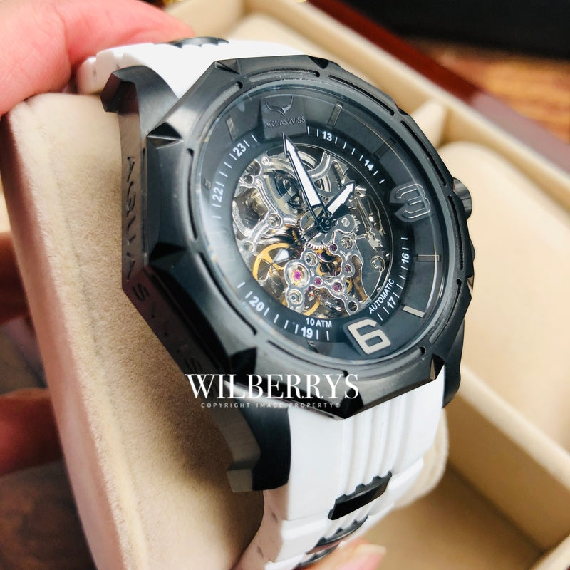 Men's Vessel Automatic Black Snow Watch