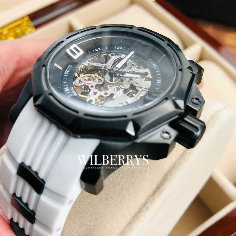 Men's Vessel Automatic Black Snow Watch