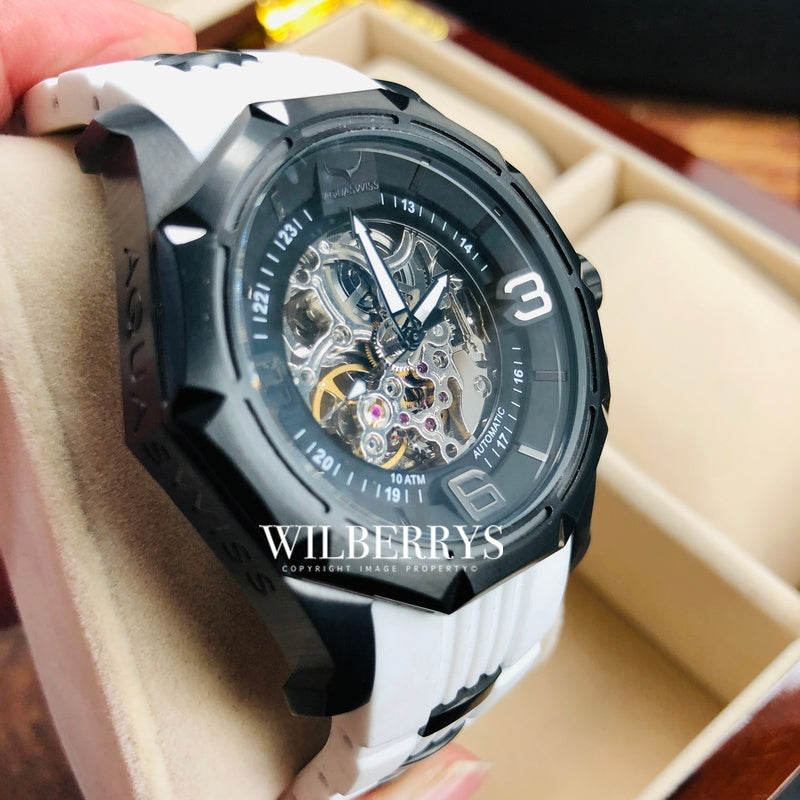 Men's Vessel Automatic Black Snow Watch