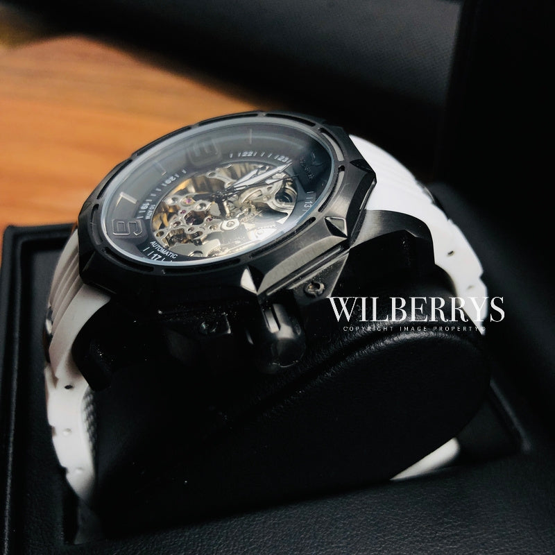 Men's Vessel Automatic Black Snow Watch