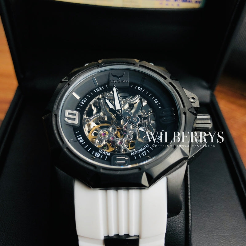 Men's Vessel Automatic Black Snow Watch