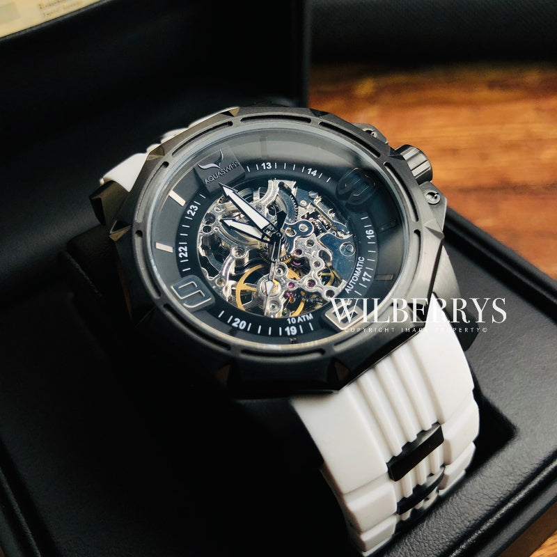 Men's Vessel Automatic Black Snow Watch