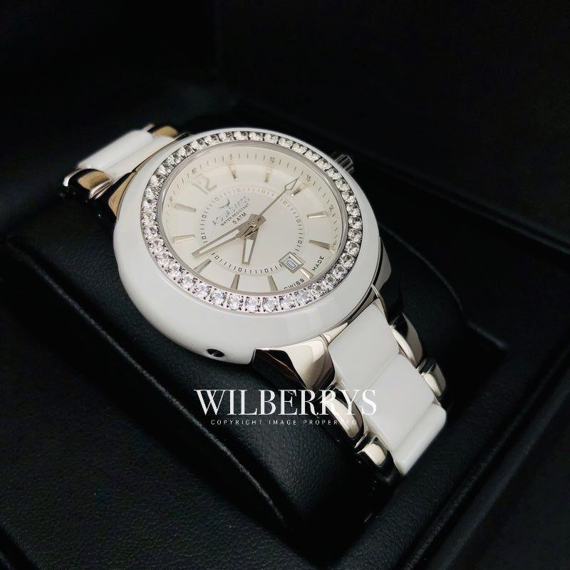 Women's Sea Star 2.25ct Topaz Watch Snow White Watch