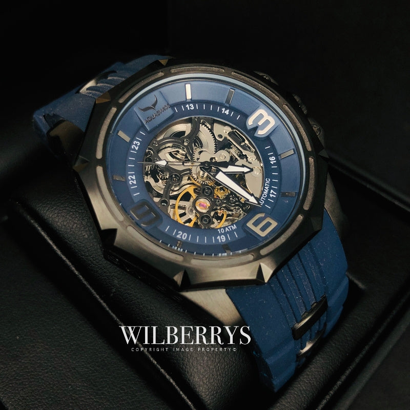 Men's Vessel Automatic Navy Blue/Black Watch