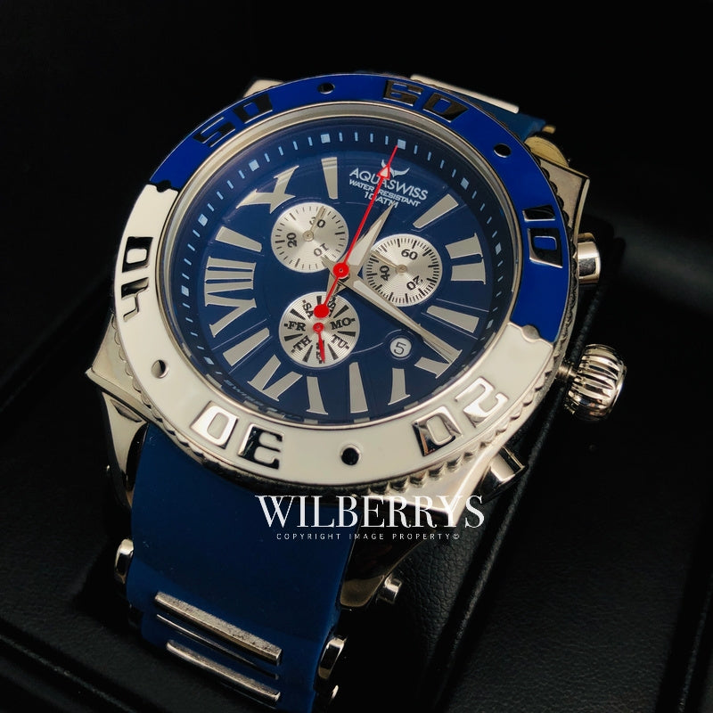 Men's Swissport XG 50mm Watch Blue Ice