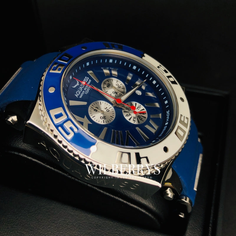 Men's Swissport XG 50mm Watch Blue Ice