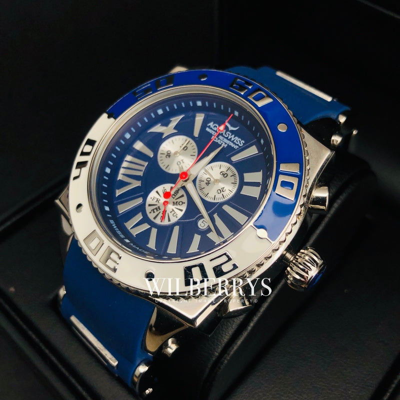 Men's Swissport XG 50mm Watch Blue Ice