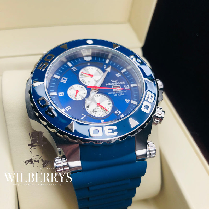 Men's Sail Ice Blue Chronograph Watch