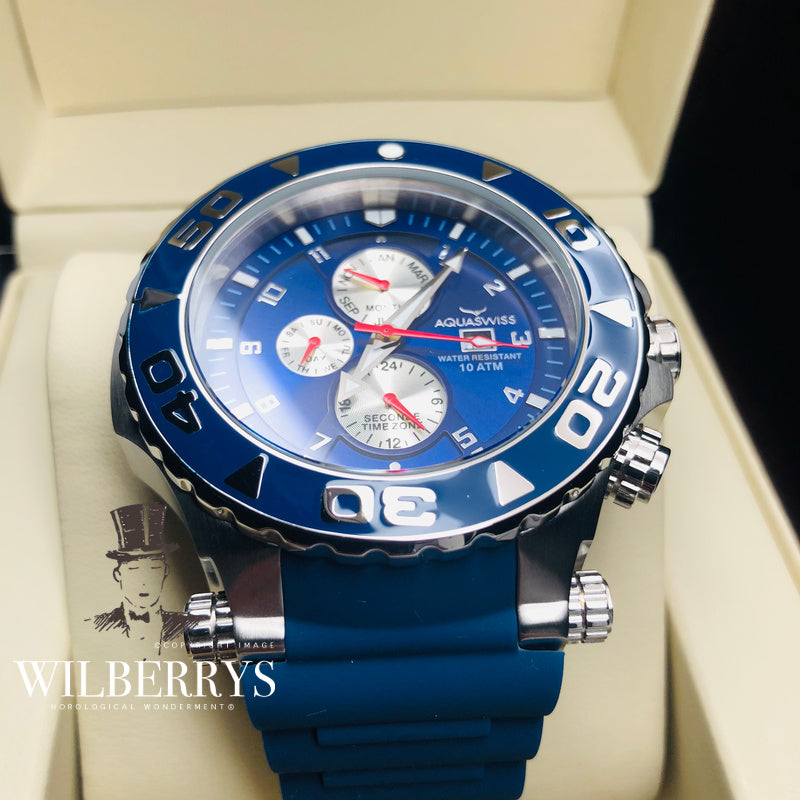 Men's Sail Ice Blue Chronograph Watch