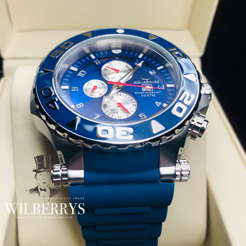 Men's Sail Ice Blue Chronograph Watch