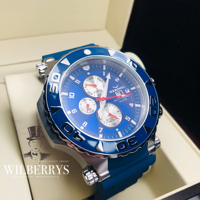 Men's Sail Ice Blue Chronograph Watch