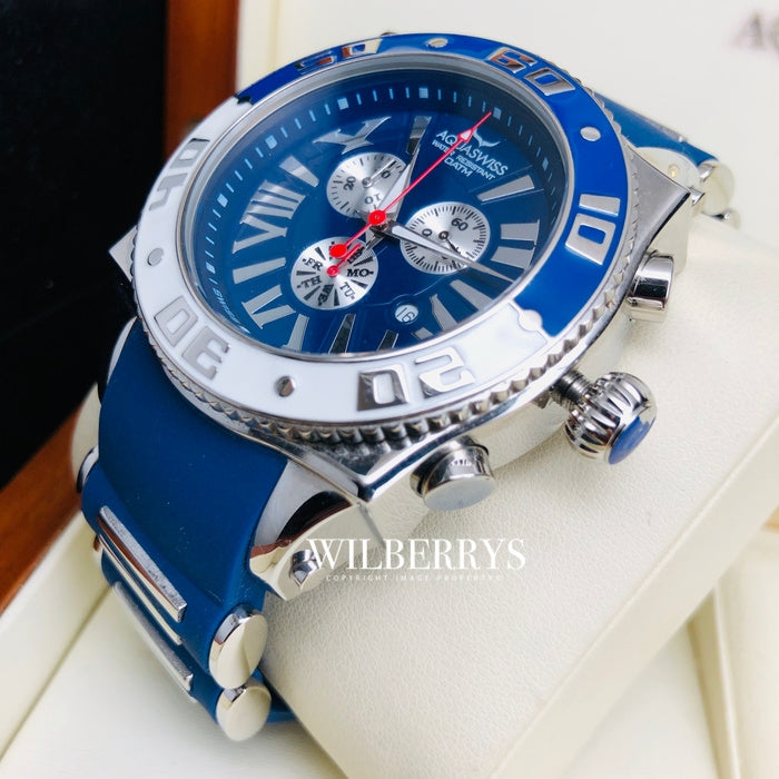 Men's Swissport XG 50mm Watch Blue Ice