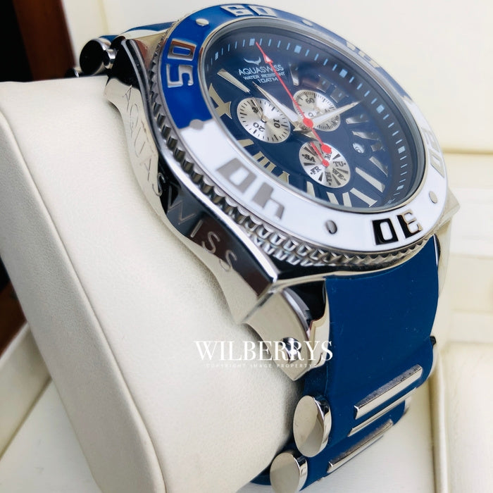 Men's Swissport XG 50mm Watch Blue Ice