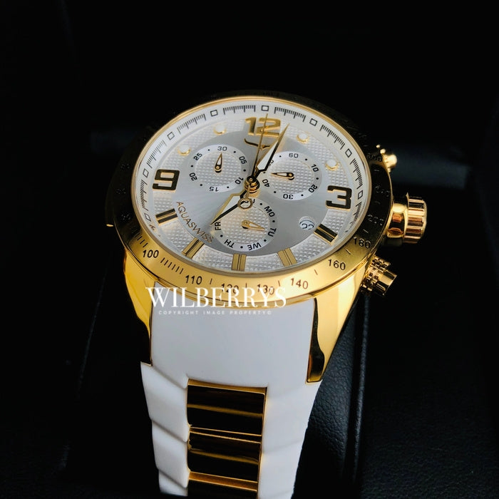 Men's TRAX 6H Snow Gold pl. Chronograph Watch