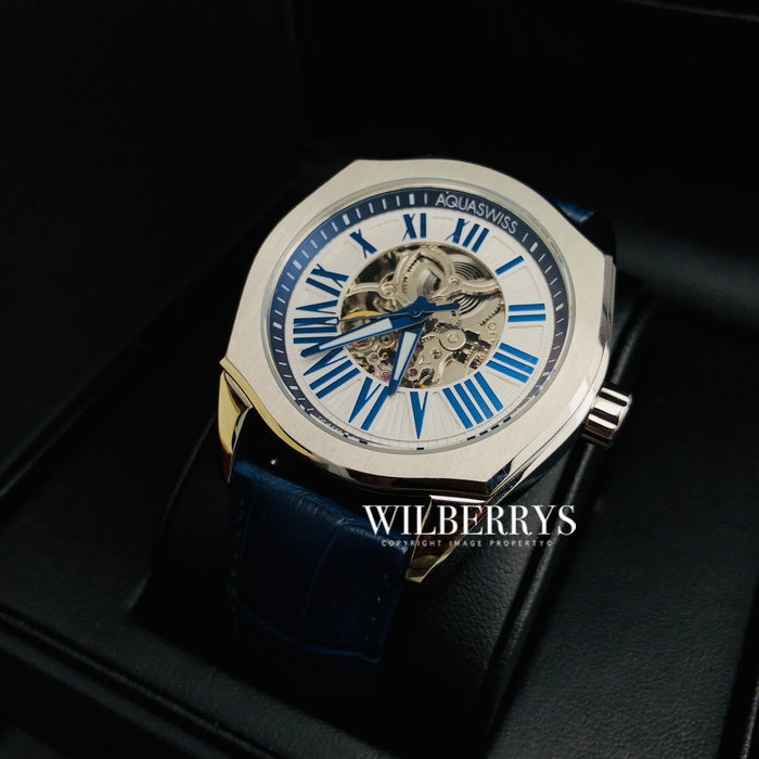 Men's Legend Automatic Blue Leather Watch