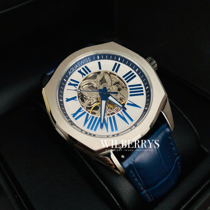 Men's Legend Automatic Blue Leather Watch