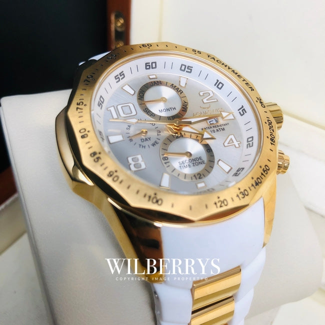 Men's Trax II Snow Gold Plated Chronograph Watch