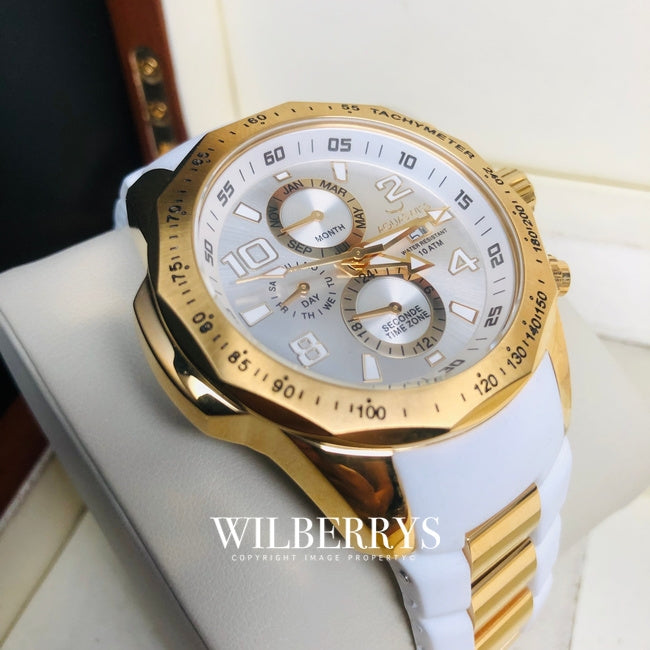 Men's Trax II Snow Gold Plated Chronograph Watch