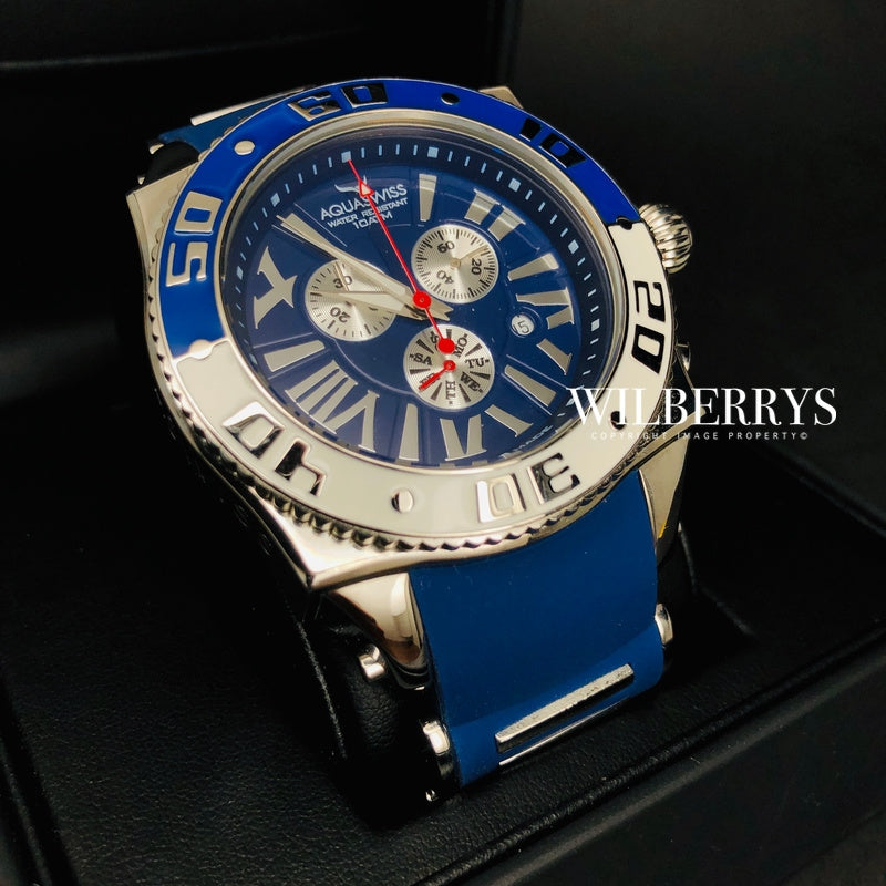 Men's Swissport XG 50mm Watch Blue Ice