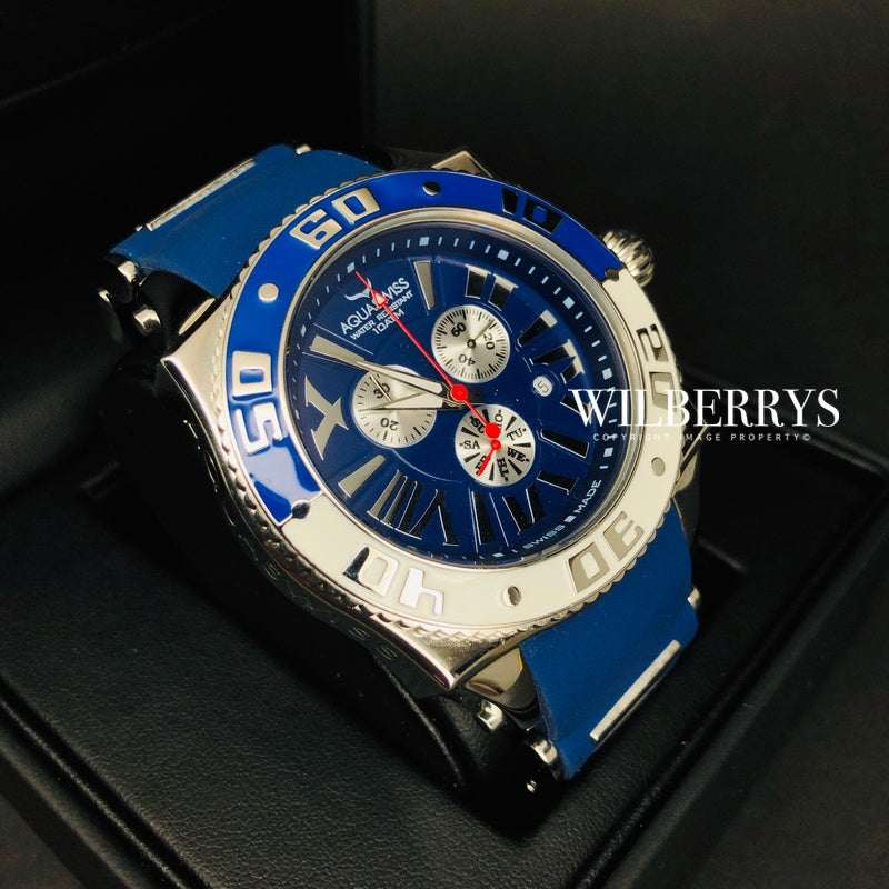 Men's Swissport XG 50mm Watch Blue Ice