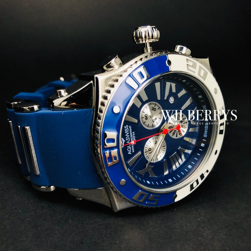 Men's Swissport XG 50mm Watch Blue Ice