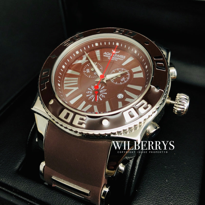 Men's Swissport XG 50mm Watch Brown Beast