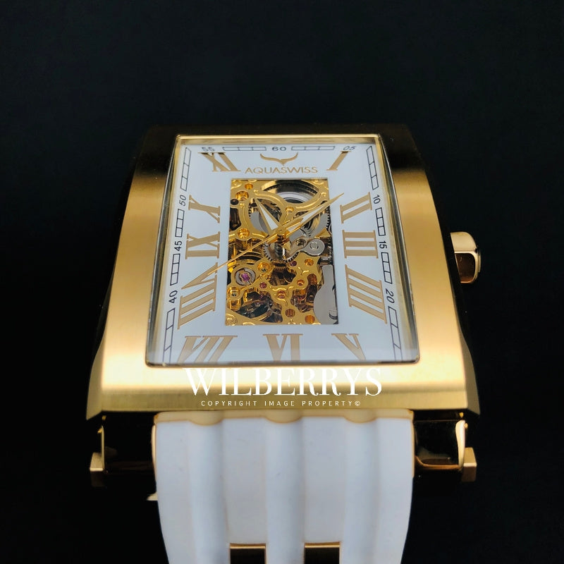 Men's Tanc Automatic 59mm Gold Snow Watch