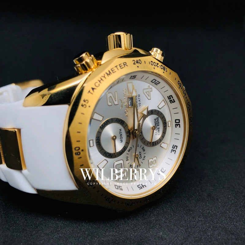 Men's Trax II Snow Gold Plated Chronograph Watch