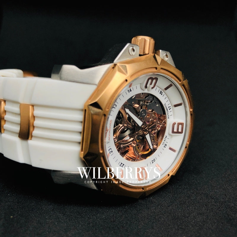 Men's Vessel Automatic Snow/Rose Gold Watch