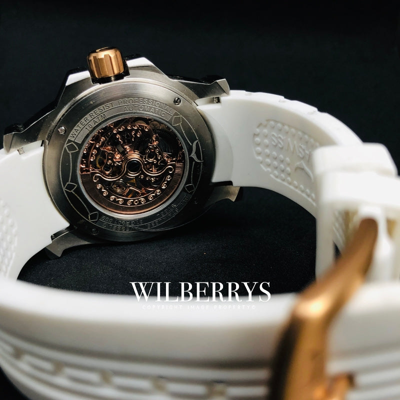 Men's Vessel Automatic Snow/Rose Gold Watch