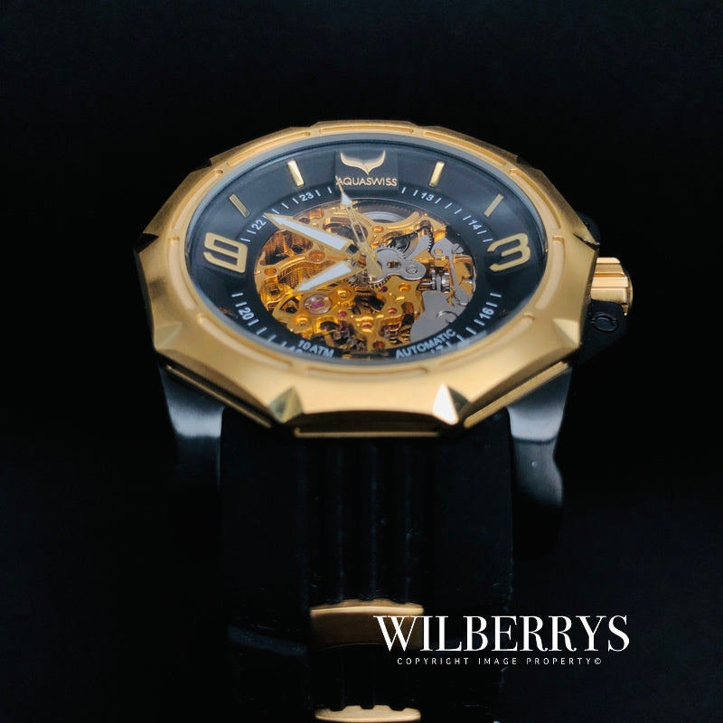 Men's Vessel Automatic 18k Gold Plated Watch