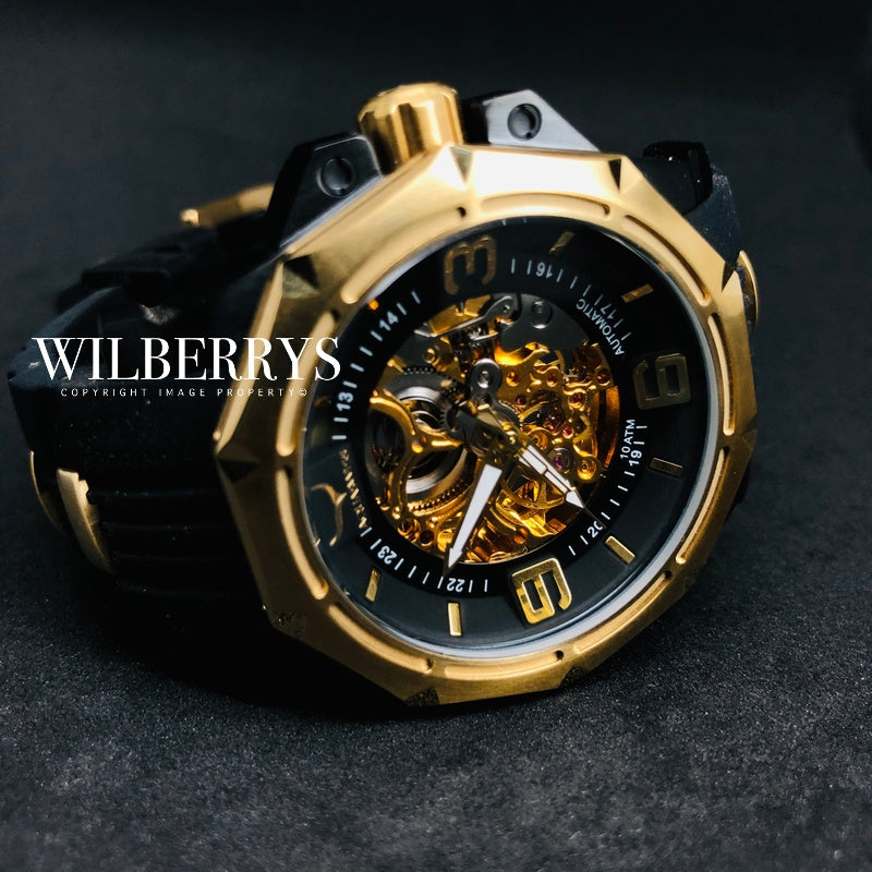 Men's Vessel Automatic 18k Gold Plated Watch