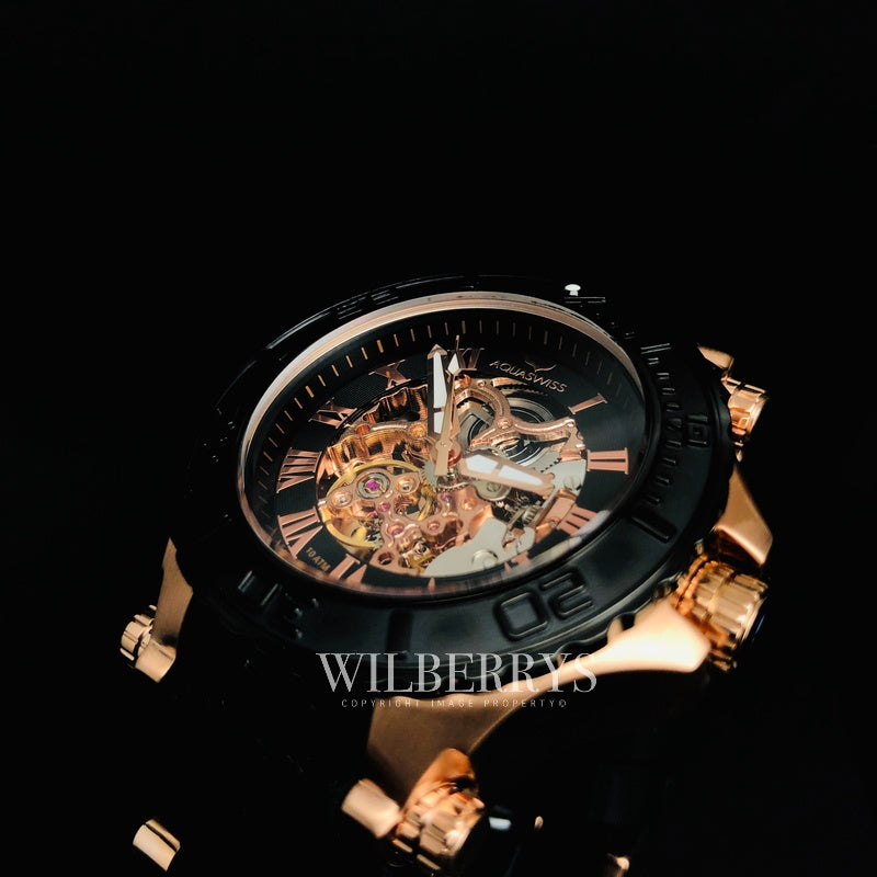 Men's Bolt G Automatic Rose Gold Swiss Watch