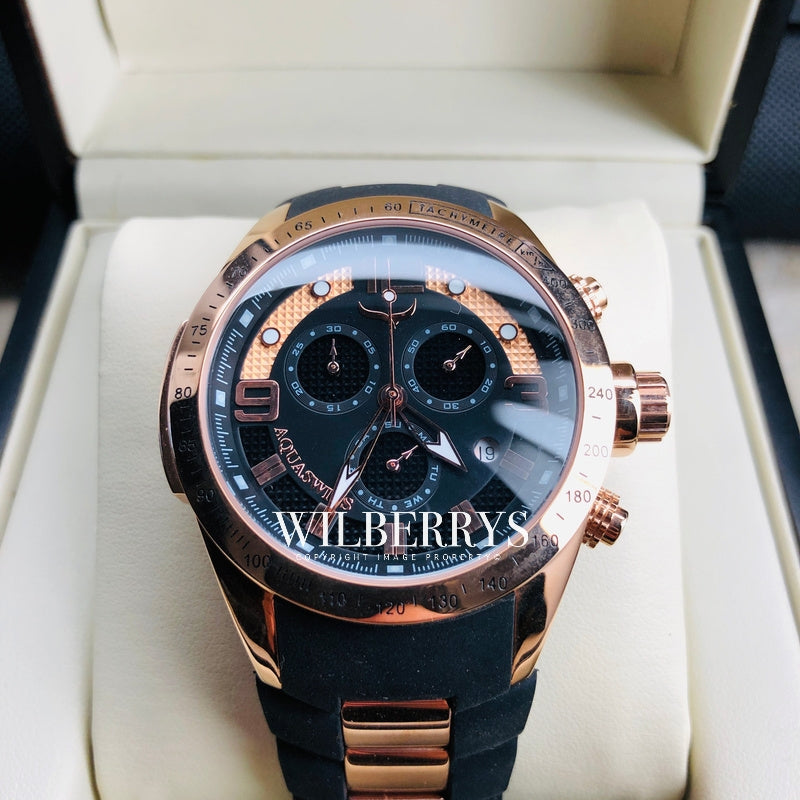 Men's TRAX 6H El Dorado Rose Gold/Black Swiss Chronograph Watch