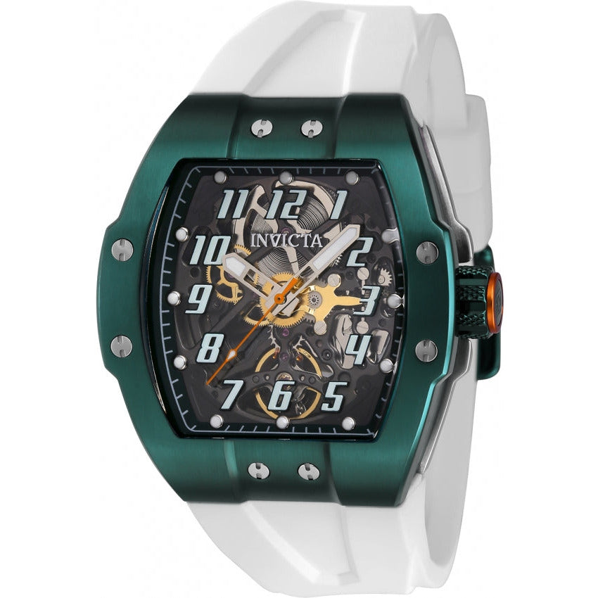 INVICTA Men's JM JUAN MANUEL CORREA Limited Edition Automatic Skeleton Green/White Watch