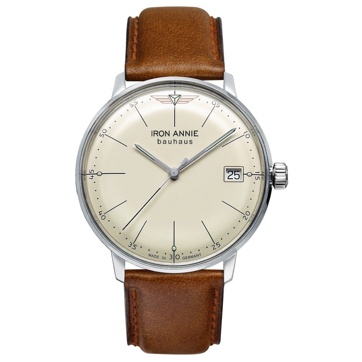 IRON ANNIE Women's Bauhaus Beige/Vintage Brown Watch