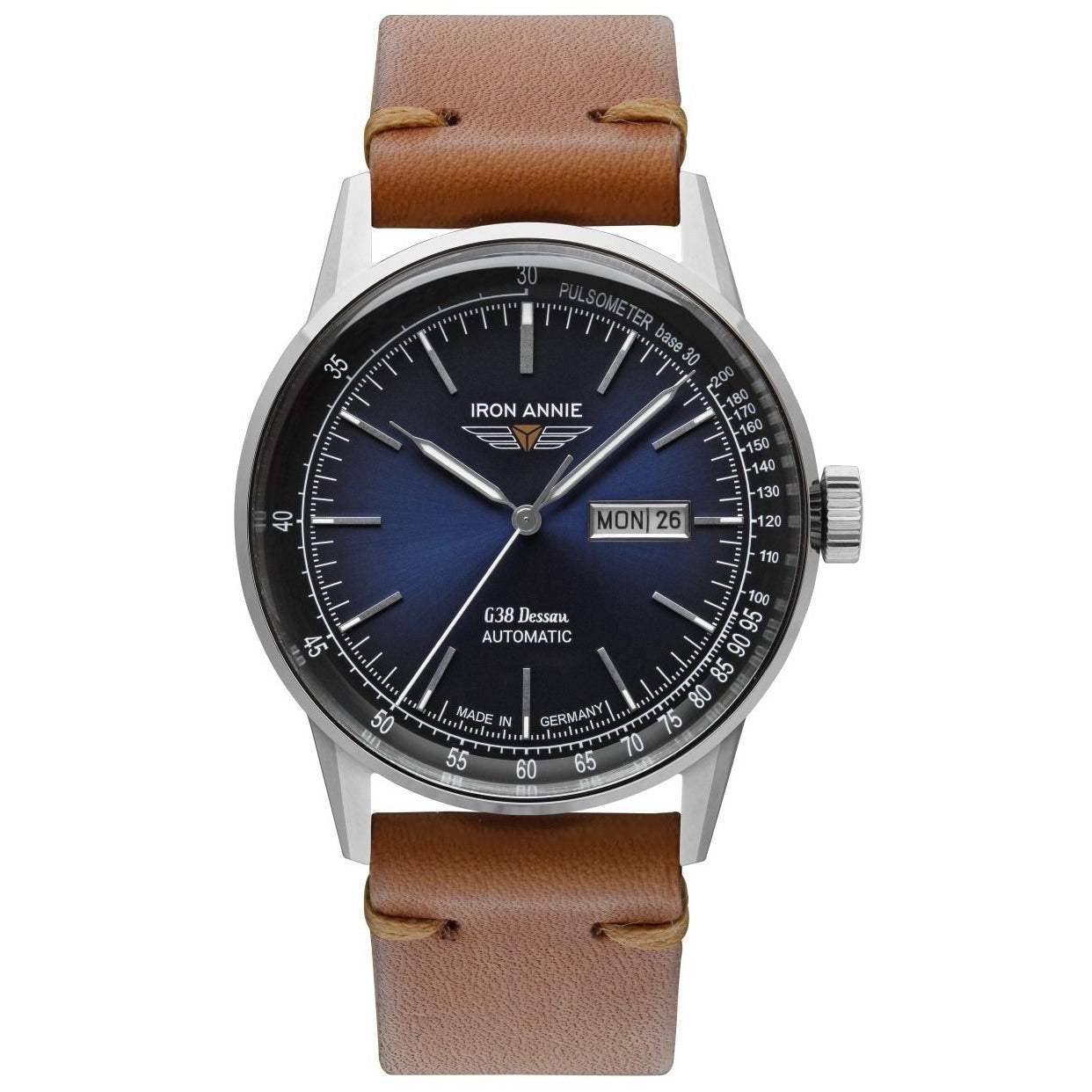 IRON ANNIE G38 Dessau Automatic Blue/Brown Watch