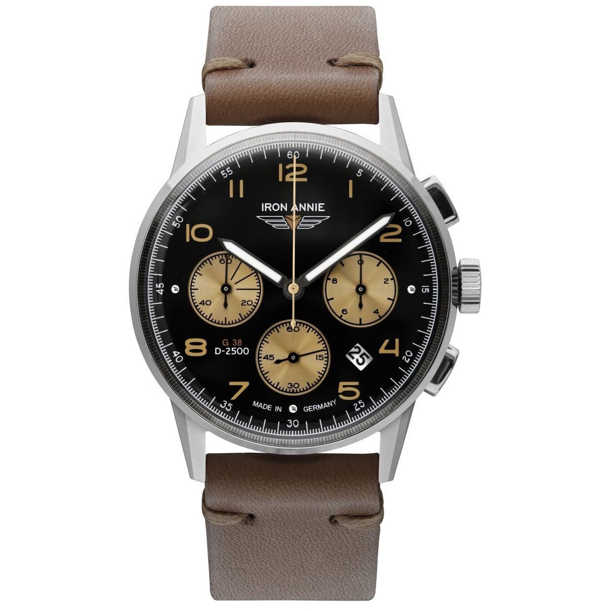 IRON ANNIE G38 Chronograph Black/Brown Watch
