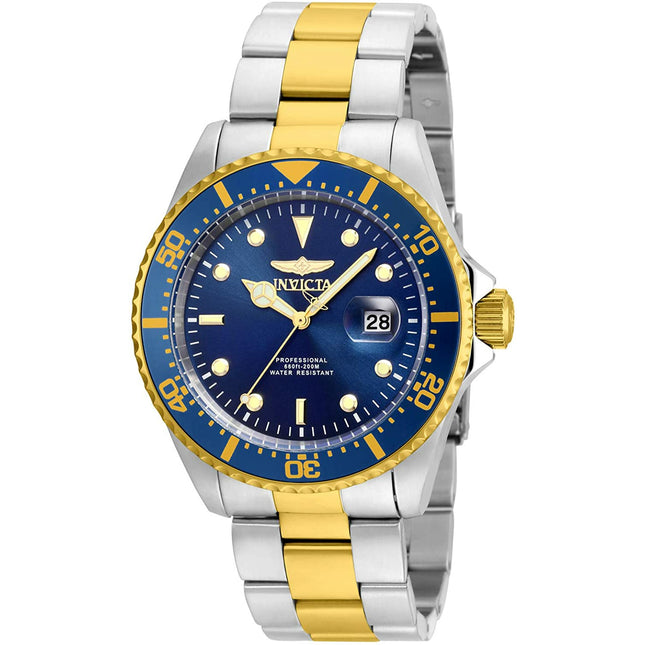 INVICTA Men's Pro Diver 43mm Gold/Blue Watch