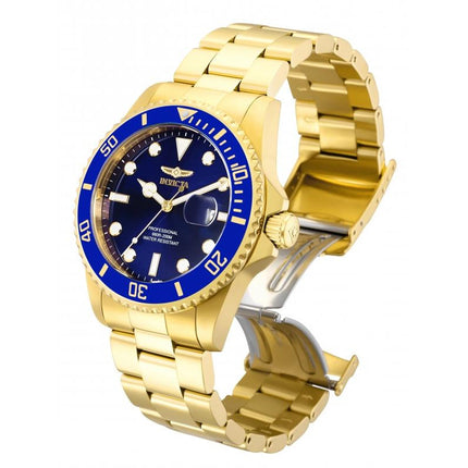 INVICTA Men's Pro Diver 42mm Gold Blue Watch