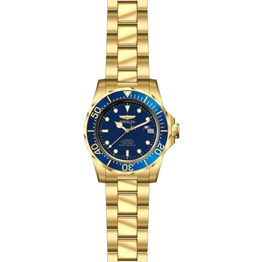 INVICTA Men's Pro Diver 40mm 18k Plated Automatic Blue Watch