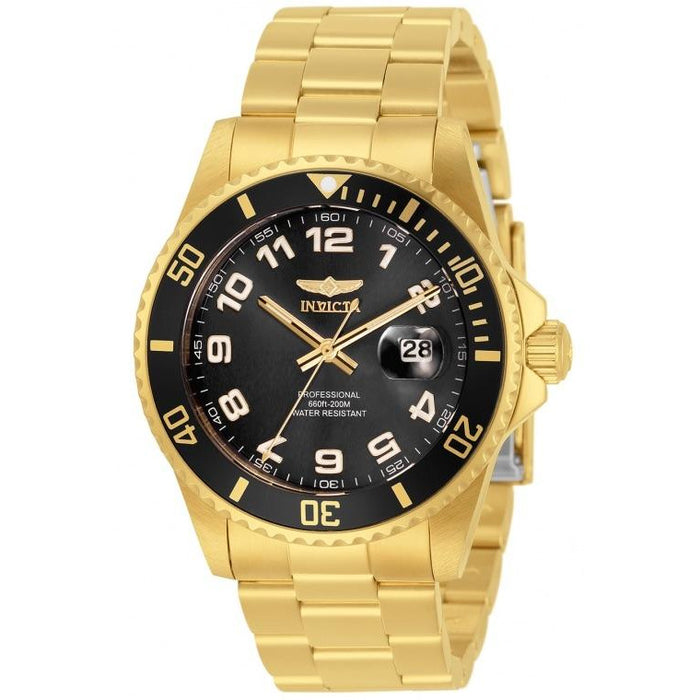 INVICTA Men's Pro Diver 42mm Gold Black Watch