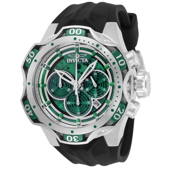 INVICTA Men's VENOM 52.5mm Green Trim Watch